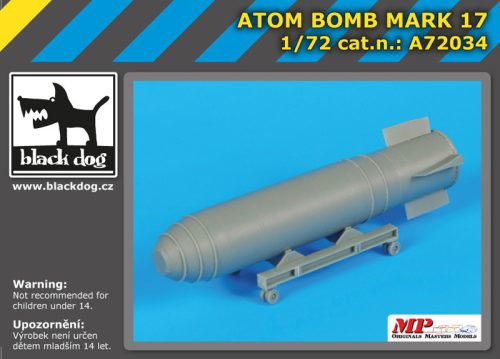 Black Dog A72034 Atom bomb Mark 17 makett dioráma kiegészítő (1/72)