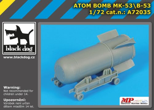 Black Dog A72035 Atom bomb Mk-53B-53 makett dioráma kiegészítő (1/72)