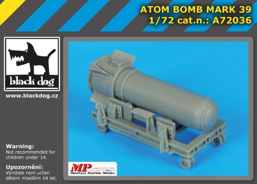 Black Dog A72036 Atom bomb Mark 39 makett dioráma kiegészítő (1/72)