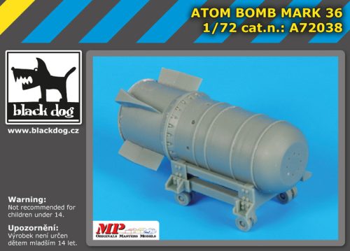 Black Dog A72038 Atom bomb Mark 36 makett dioráma kiegészítő (1/72)