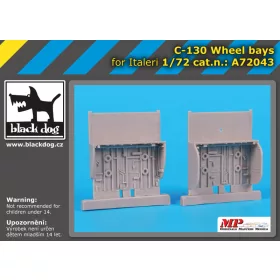   Black Dog A72043 C-130 wheel bays for Italeri makett dioráma kiegészítő (1/72)