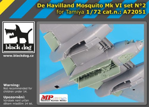 Black Dog A72051 De Havilland Mosquito Mk VI set N°2 for tamiya makett dioráma kiegészítő (1/72)