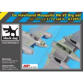   Black Dog A72052 De Havilland Mosquito Mk VI Big set for Tamiya makett dioráma kiegészítő (1/72)