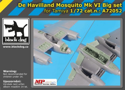 Black Dog A72052 De Havilland Mosquito Mk VI Big set for Tamiya makett dioráma kiegészítő (1/72)