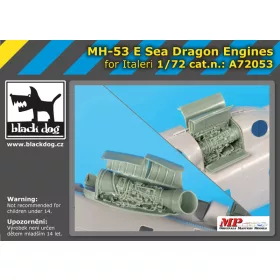   Black Dog A72053 MH-53E Sea Dragon Engines for Italeri makett dioráma kiegészítő (1/72)