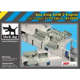   Black Dog A72054 Sea King AEW 2 Engine for Dragon makett dioráma kiegészítő (1/72)