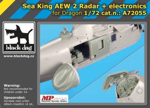 Black Dog A72055 Sea King AEW 2 radar+electronics for Dragon makett dioráma kiegészítő (1/72)