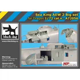   Black Dog A72056 Sea King AEW 2 Big set for Dragon makett dioráma kiegészítő (1/72)