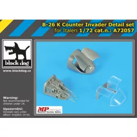   Black Dog A72057 B-26 K Counter Invader detail set for Italeri makett dioráma kiegészítő (1/72)