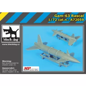   Black Dog A72059 GAM -63 Rascal makett dioráma kiegészítő (1/72)