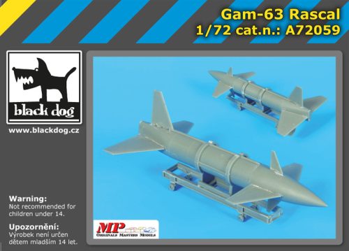 Black Dog A72059 GAM -63 Rascal makett dioráma kiegészítő (1/72)