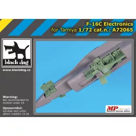   Black Dog A72065 F-16 C electronics for Tamiya makett dioráma kiegészítő (1/72)