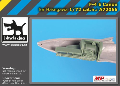 Black Dog A72066 F-4 E canon for Hasegawa makett dioráma kiegészítő (1/72)