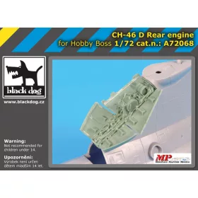   Black Dog A72068 Ch -46 D rear engine for Hooby Boss makett dioráma kiegészítő (1/72)