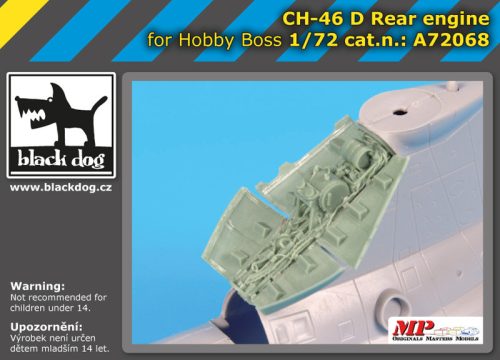 Black Dog A72068 Ch -46 D rear engine for Hooby Boss makett dioráma kiegészítő (1/72)