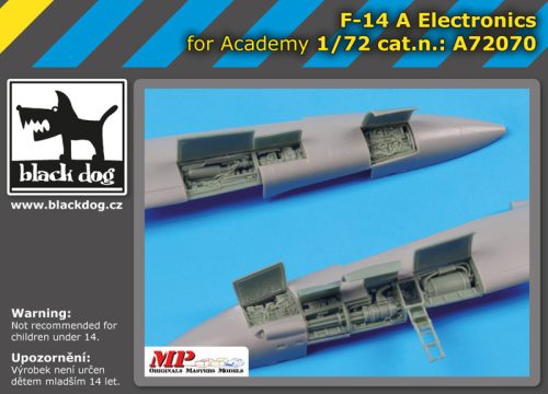 Black Dog A72070 F-14 A electronics for Academy makett dioráma kiegészítő (1/72)