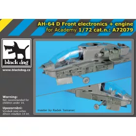   Black Dog A72079 AH-64 D Front electronics + engine for Academy makett dioráma kiegészítő (1/72)