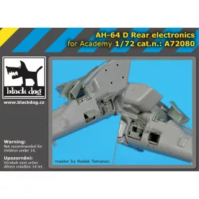   Black Dog A72080 AH-64 D Rear electronics for Academy makett dioráma kiegészítő (1/72)