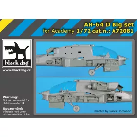   Black Dog A72081 AH-64 D big set for Academy makett dioráma kiegészítő (1/72)