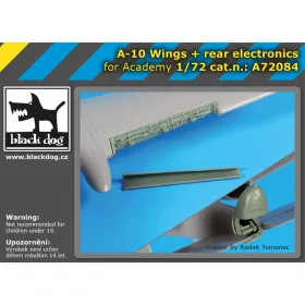   Black Dog A72084 A-10 wings+rear electronics for Academy makett dioráma kiegészítő (1/72)