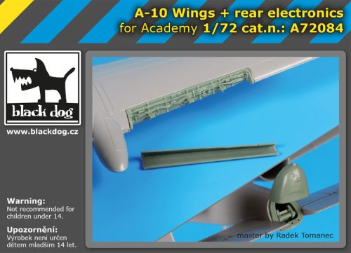 Black Dog A72084 A-10 wings+rear electronics for Academy makett dioráma kiegészítő (1/72)