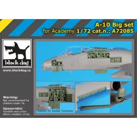   Black Dog A72085 A-10 Big set for Academy makett dioráma kiegészítő (1/72)