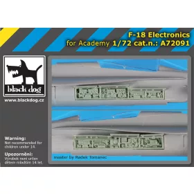   Black Dog A72091 F-18 electronic for Academy makett dioráma kiegészítő (1/72)