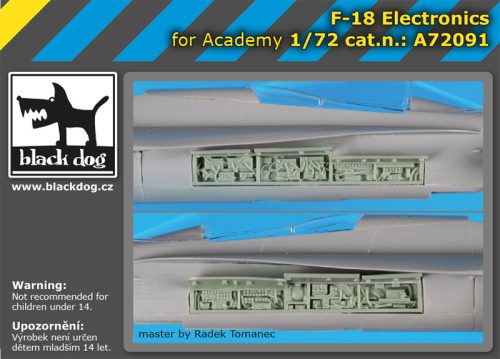 Black Dog A72091 F-18 electronic for Academy makett dioráma kiegészítő (1/72)