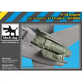   Black Dog A72092 F-18 engine for Academy makett dioráma kiegészítő (1/72)