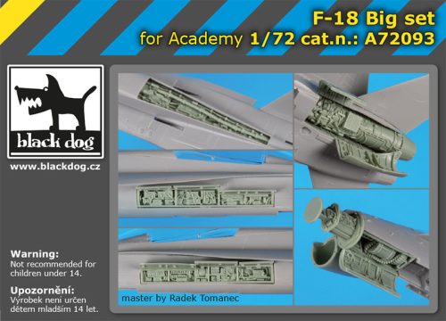 Black Dog A72093 F-18 Big set for Academy makett dioráma kiegészítő (1/72)