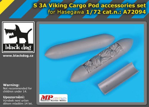 Black Dog A72094 S 3 A Viking cargo POD accessories set for Hasegawa makett dioráma kiegészítő (1/72)