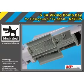   Black Dog A72095 S 3 A Viking bomb bay for Hasegawa makett dioráma kiegészítő (1/72)