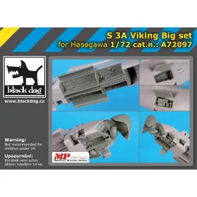   Black Dog A72097 S 3 A Viking big set for Hasegawa makett dioráma kiegészítő (1/72)