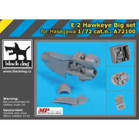   Black Dog A72100 E-2 Hawkeye big set for Hasegawa makett dioráma kiegészítő (1/72)