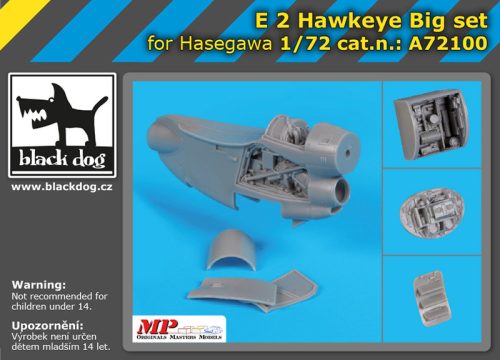 Black Dog A72100 E-2 Hawkeye big set for Hasegawa makett dioráma kiegészítő (1/72)