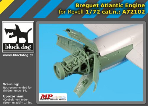 Black Dog A72102 Breguet Atlantic engine for Revell makett dioráma kiegészítő (1/72)