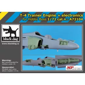   Black Dog A72104 T-4 Trainer engine+electronic for Hobby Boss makett dioráma kiegészítő (1/72)