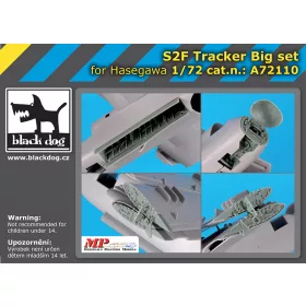   Black Dog A72110 S2F Tracker Big set for Hasegawa makett dioráma kiegészítő (1/72)