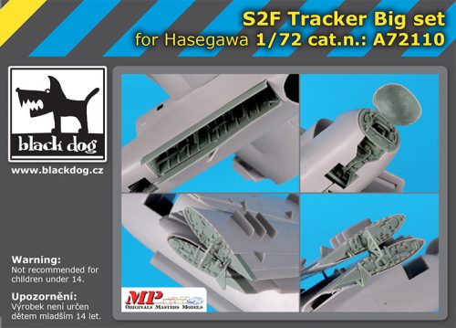 Black Dog A72110 S2F Tracker Big set for Hasegawa makett dioráma kiegészítő (1/72)