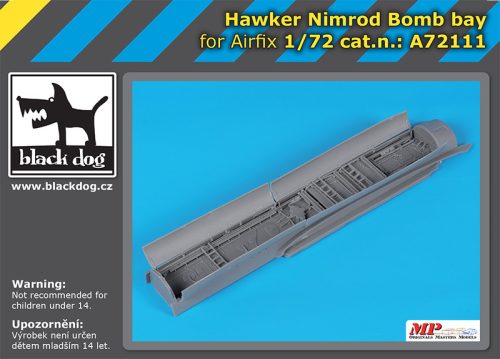 Black Dog A72111 Hawker Nimrod Bomb bay for Airfix makett dioráma kiegészítő (1/72)