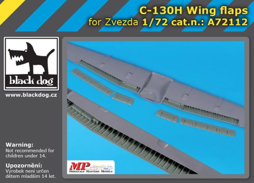 Black Dog A72112 C-130H Hercules wing flaps for Zvezda makett dioráma kiegészítő (1/72)