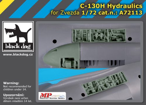 Black Dog A72113 C-130H Hercules Hydraulics for Zvezda makett dioráma kiegészítő (1/72)