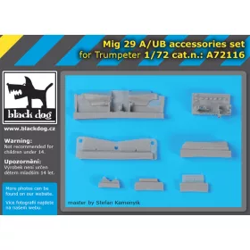   Black Dog A72116Mig 29 A/UB accessories set for Trumpeter makett dioráma kiegészítő (1/72)