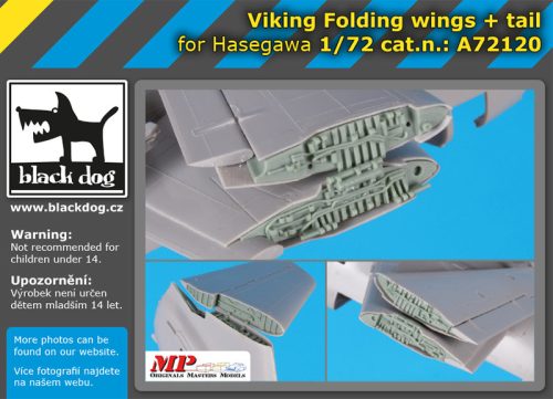 Black Dog A72120 Viking folding wings+tail for Hasegawa makett dioráma kiegészítő (1/72)