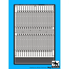   Black Dog E35003 Iron railing dioráma makett kiegészítő (1/35)