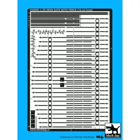   Black Dog E35005 Iron gate with fence (16 cm long) dioráma makett kiegészítő (1/35)
