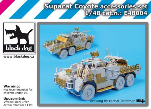 Black Dog E48004 Supacat Coyote accessories set dioráma makett kiegészítő (1/48)