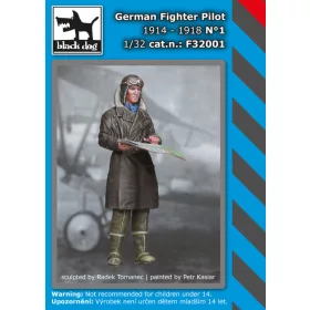   Black Dog F32001 German Fighter Pilot N°1 dioráma makett kiegészítő (1/32)