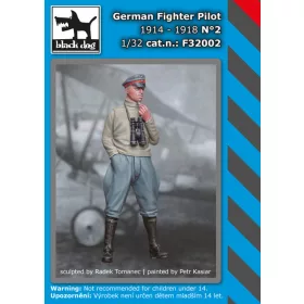   Black Dog F32002 German Fighter Pilot N°2 dioráma makett kiegészítő (1/32)