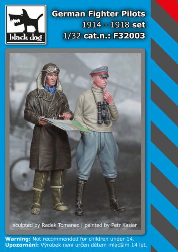 Black Dog F32003 German Fighter Pilots set dioráma makett kiegészítő (1/32)